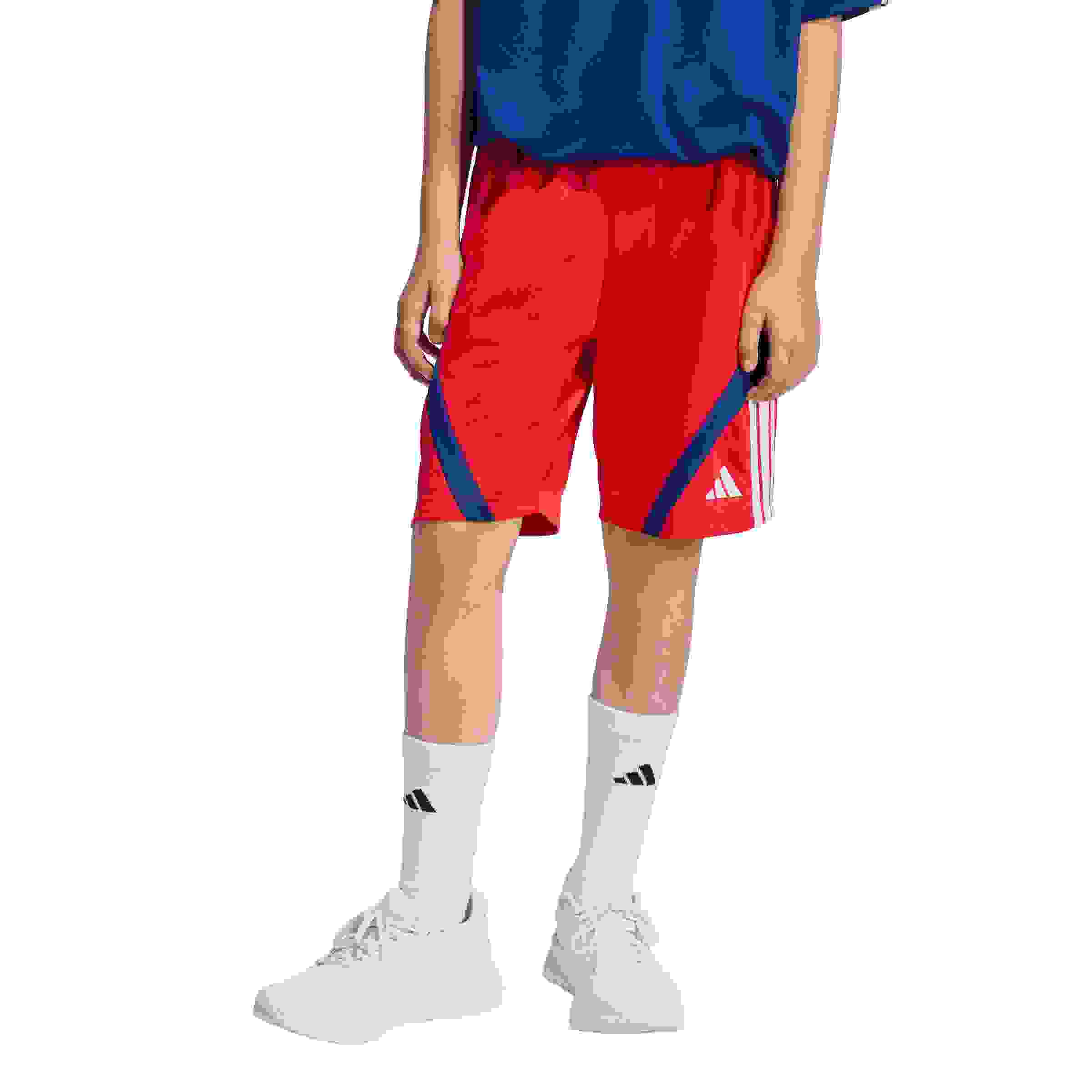adidas Big Kids' House of Tiro Red/Blue Shorts